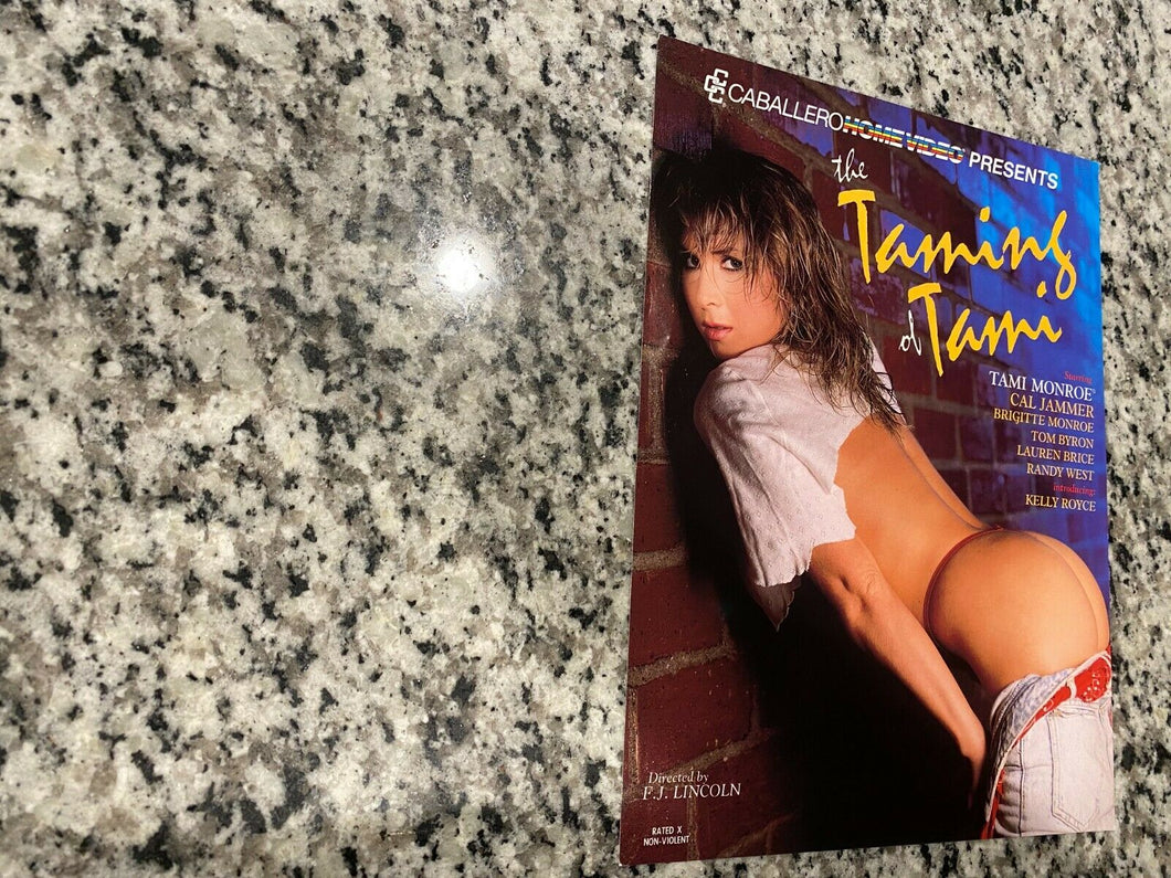 The Taming of Tami Promo Ad Slick 1990 Tami Monroe & Cal Jammer