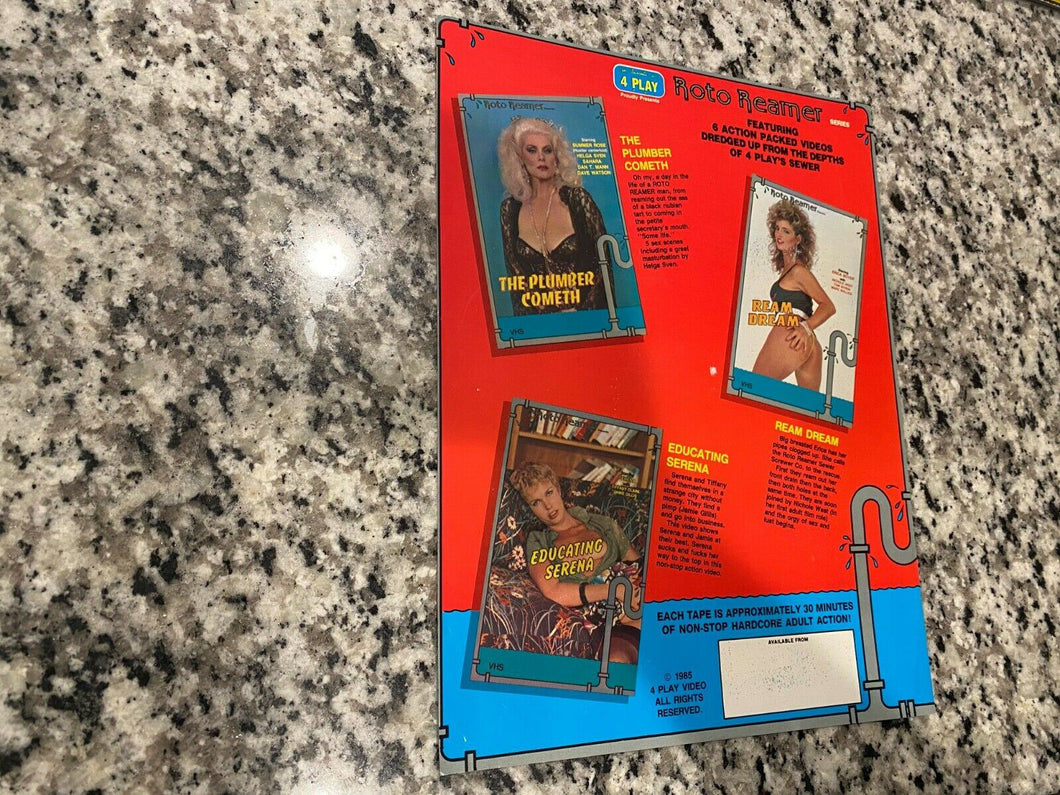 4 Play Roto Reamer Series 1985 Promo Ad Slick Sales Sheet