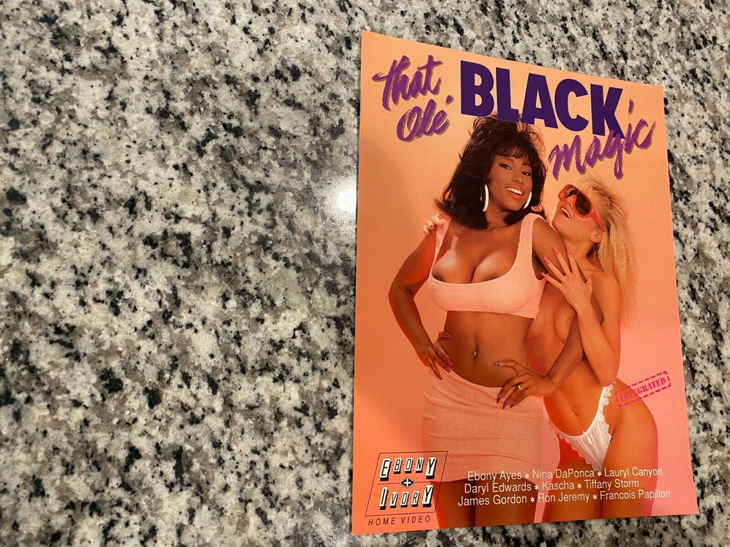 That Ole' Black Magic Promo Ad Slick 1988 Ebony Ayes & Lauryl Canyon