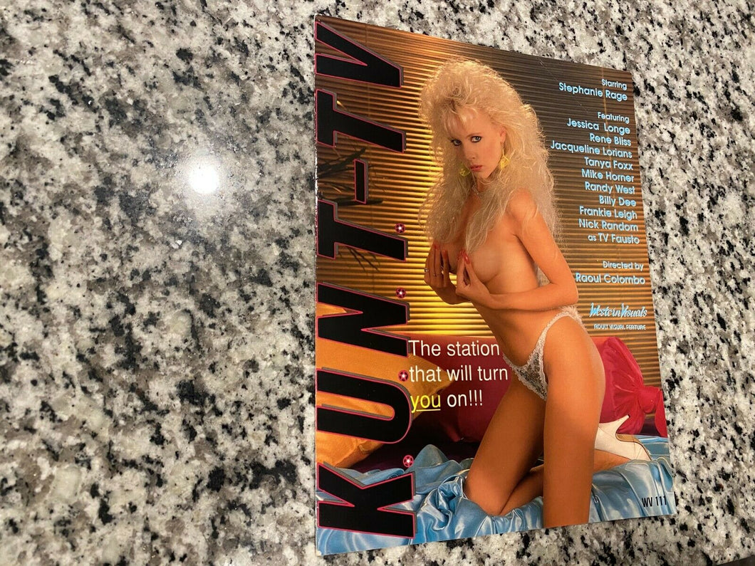 KUNT-TV + Blacks & Blondes + Search For An Angel Ad Slick 1988 Stephanie Rage
