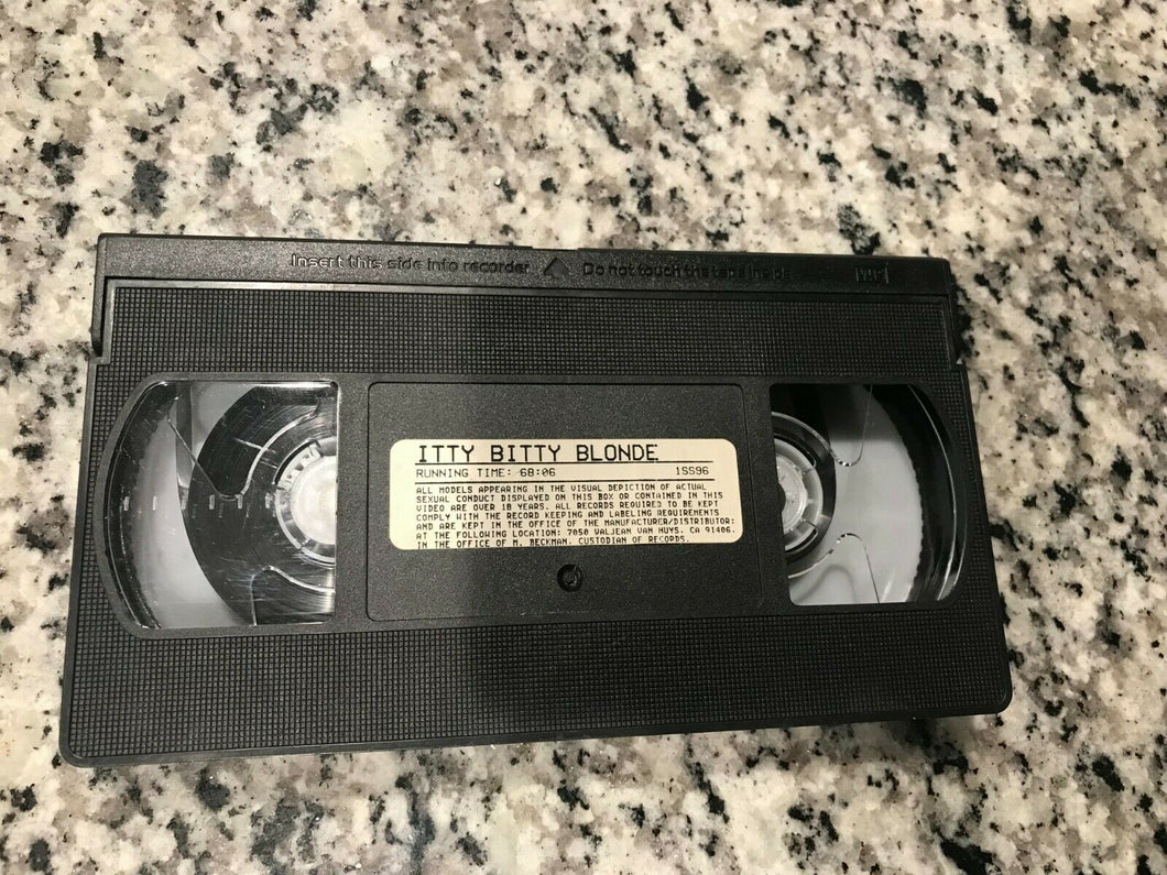 Itty Bitty Blonde Committee VHS Tape Only