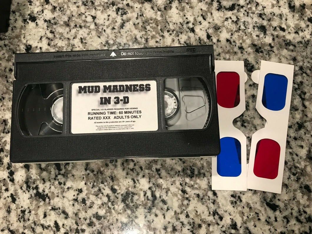 Mud Madness in 3-D VHS Tape Only (w/ 3D Glasses)
