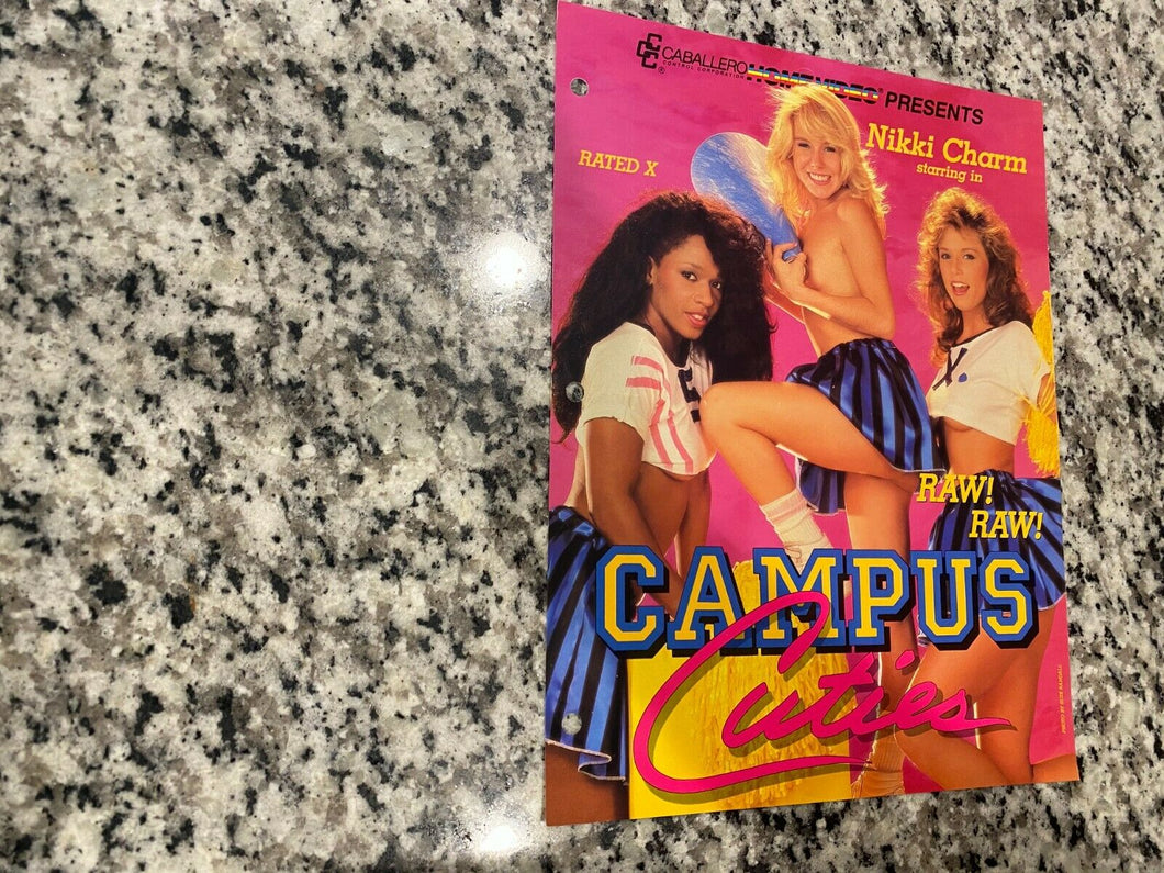 Campus Cuties Promo Ad Slick 1986 Nikki Charm & Tracey Adams