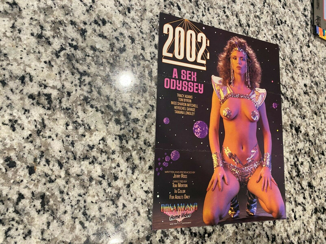2002: A Sex Odyssey 1985 Promo Ad Slick Sales Sheet