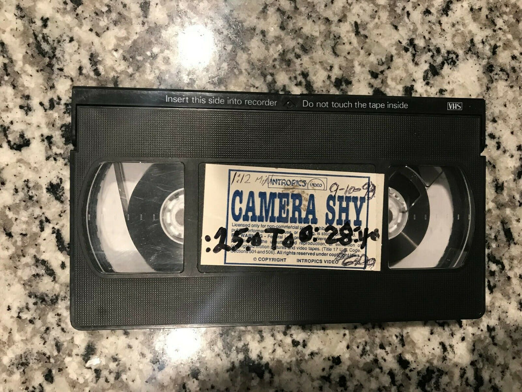 Camera Shy VHS Tape Only