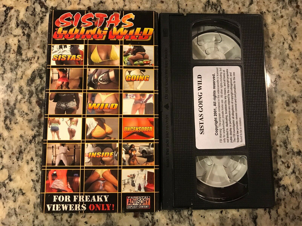 Sistas Going Wild Slipcover VHS