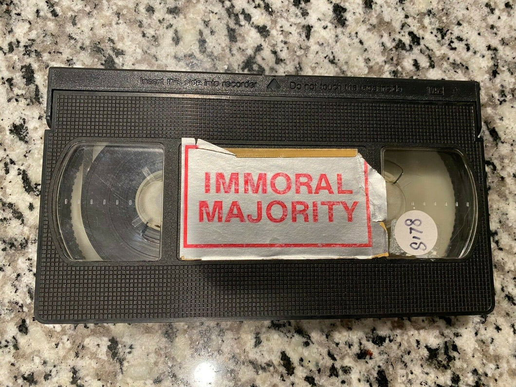 Immoral Majority VHS Tape Only 1986