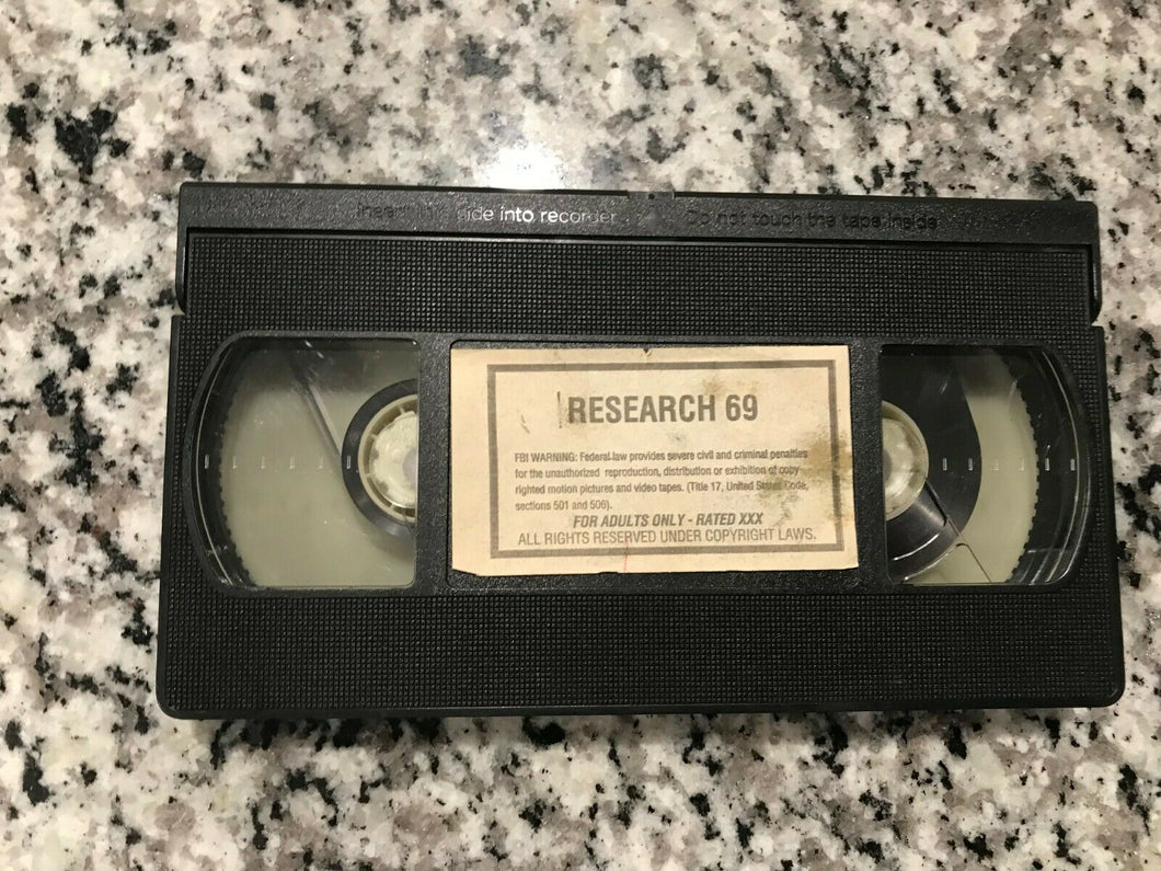 Research 69 (aka Dr. Juice's Lust Potion) VHS Tape Only