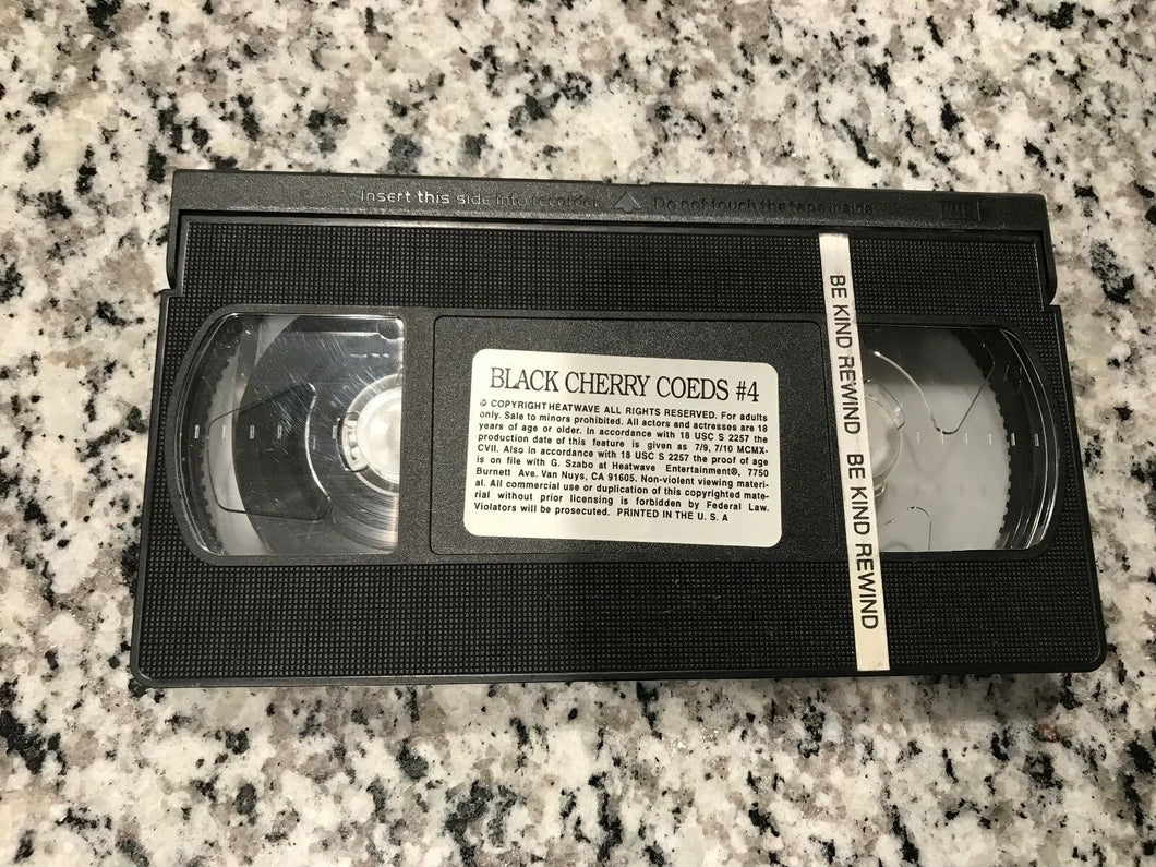 Black Cherry Coeds #4 VHS Tape Only