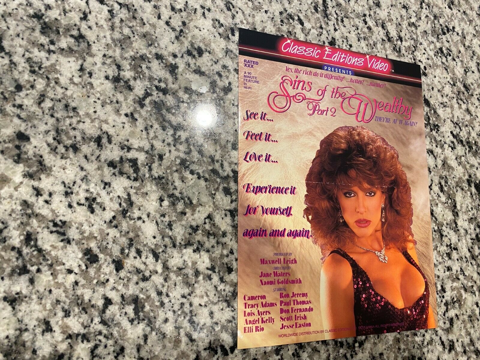 Tunnel of Love + Sins of the Wealthy 2 VHS Promo Ad Slick Krista Lane – AFI