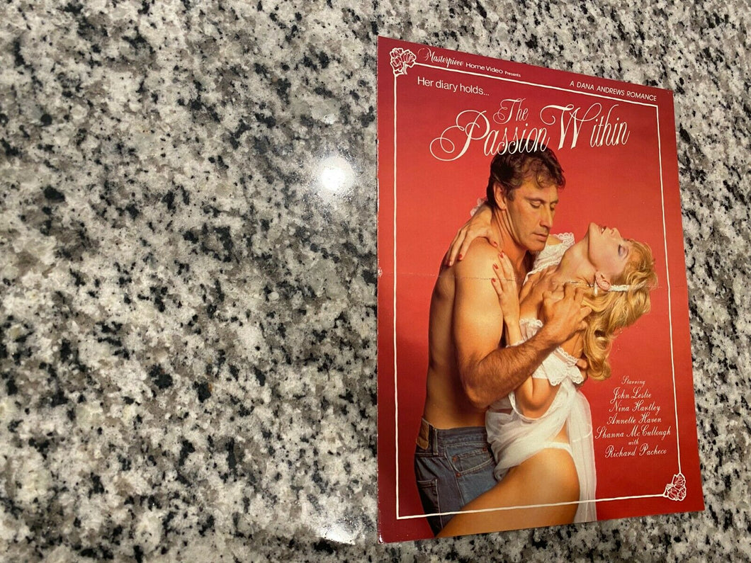 The Passion Within Promo Ad Mini-Poster 1986 Nina Hartley & John Leslie