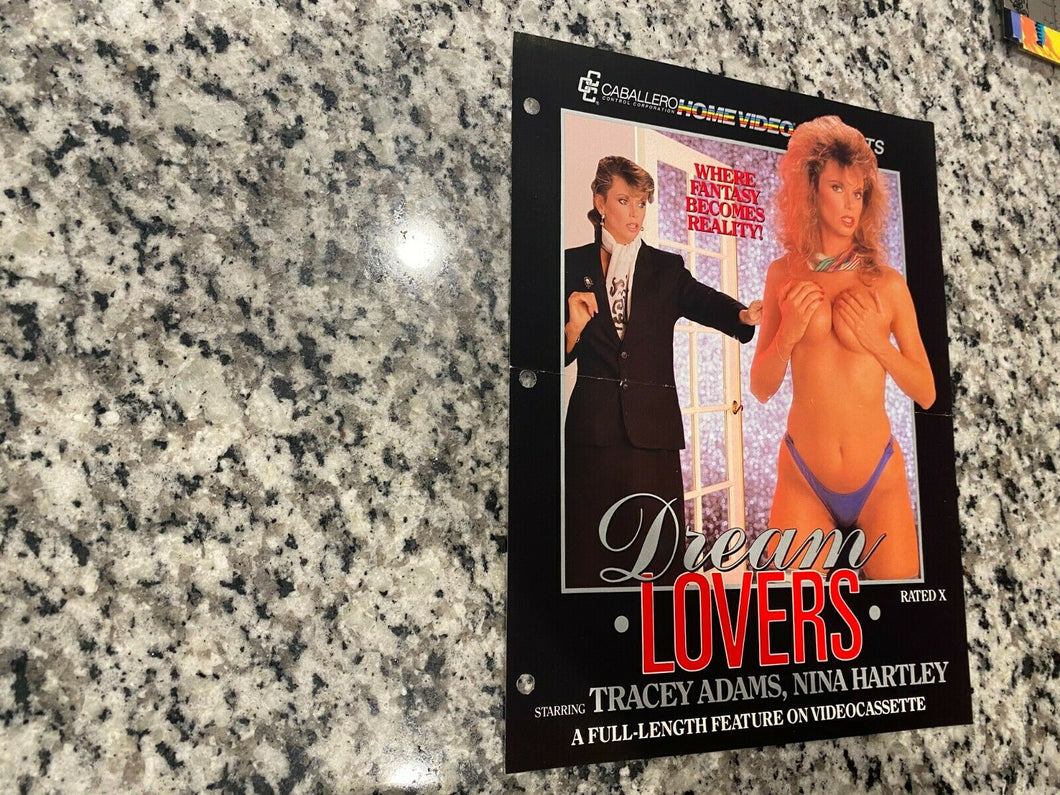 Dream Lovers Promo Ad Slick 1987 Tracey Adams & Nina Hartley