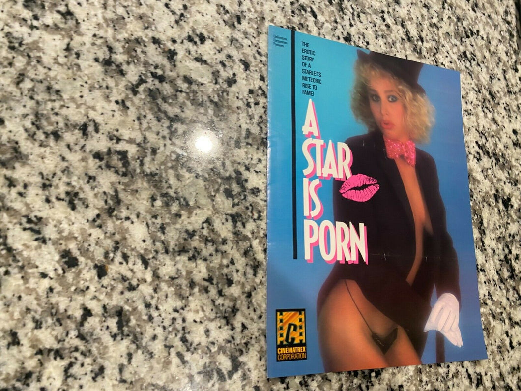 A Star Is Porn Promo Ad Slick/Mini-Poster 1985 Bunny Bleu