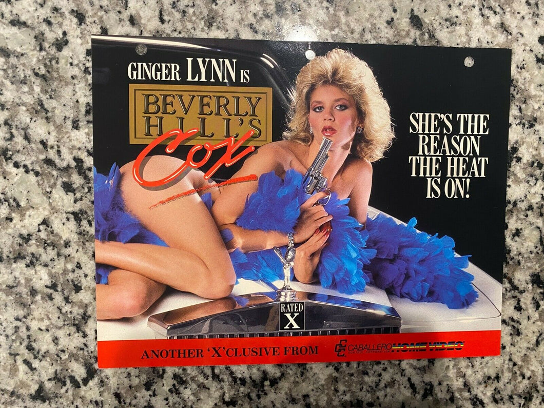 Beverly Hills Cox Promo Ad Slick 1985 Parody Ginger Lynn