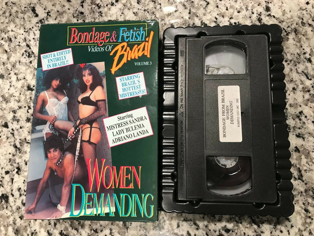 Bondage & Fetish Videos of Brazil Volume 3: Women Demanding Big Box VHS