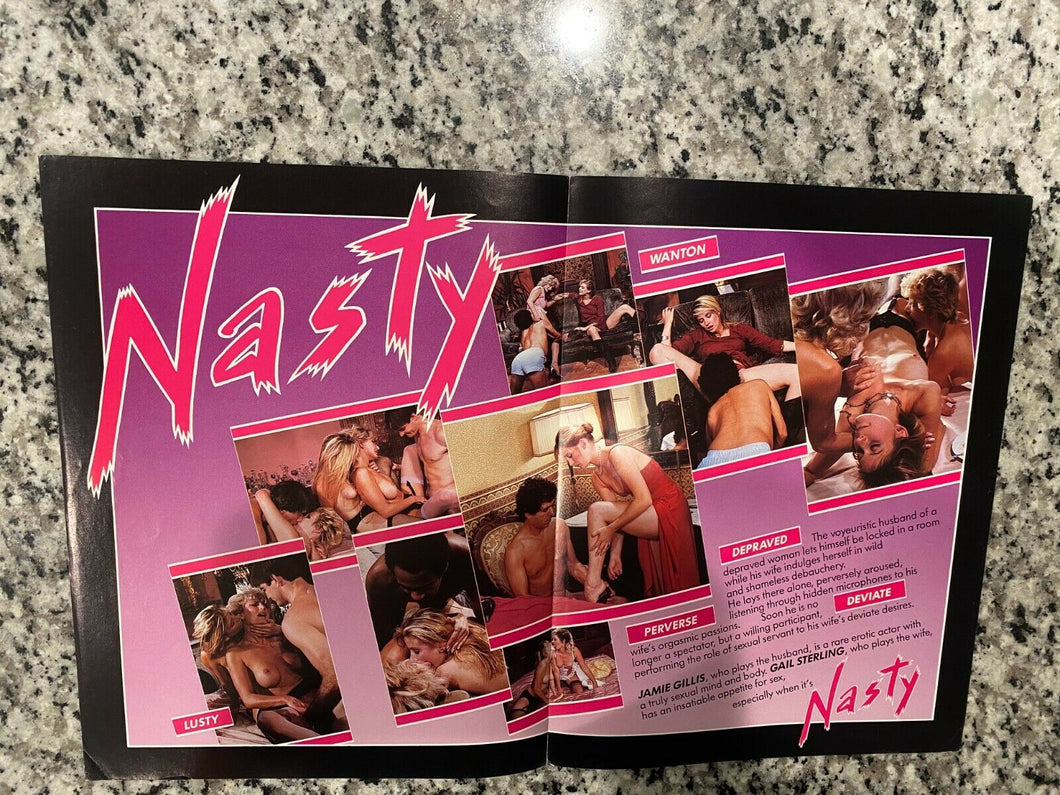 Nasty Promo Ad Slick/Mini-Poster 1984 Gail Sterling & Lili Marlene