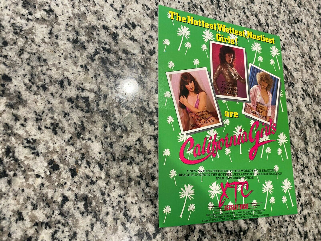 California Girls Series Promo Ad Slick 1986 Shanna McCullough, Lili Marlene & Careena Collins