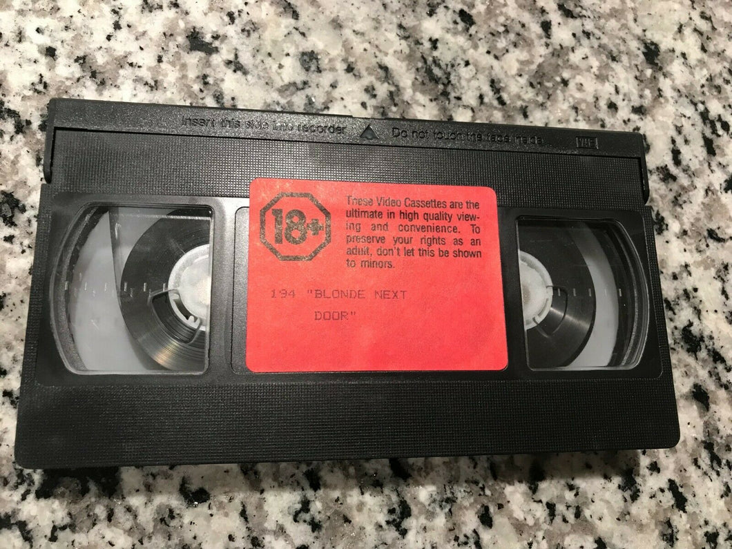 Blonde Next Door VHS Tape Only