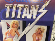 Load image into Gallery viewer, Battle of the Titans: Nina Hartley Vs. Amber Lynn Promo Ad Slick 1986
