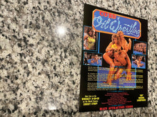 Load image into Gallery viewer, Co-Ed Oil Wrestling Promo Ad Slick 1980&#39;s Female Wrestling Blondi
