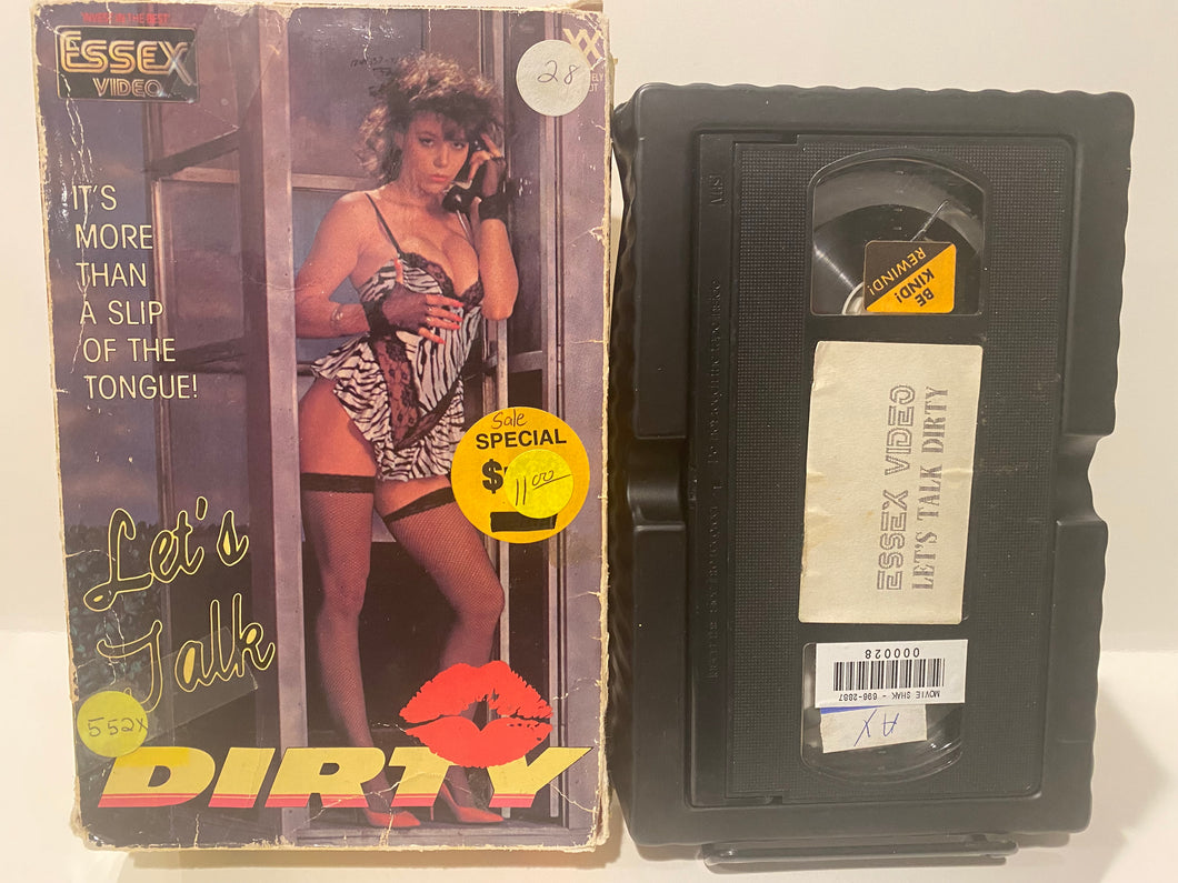 Let's Talk Dirty Big Box VHS