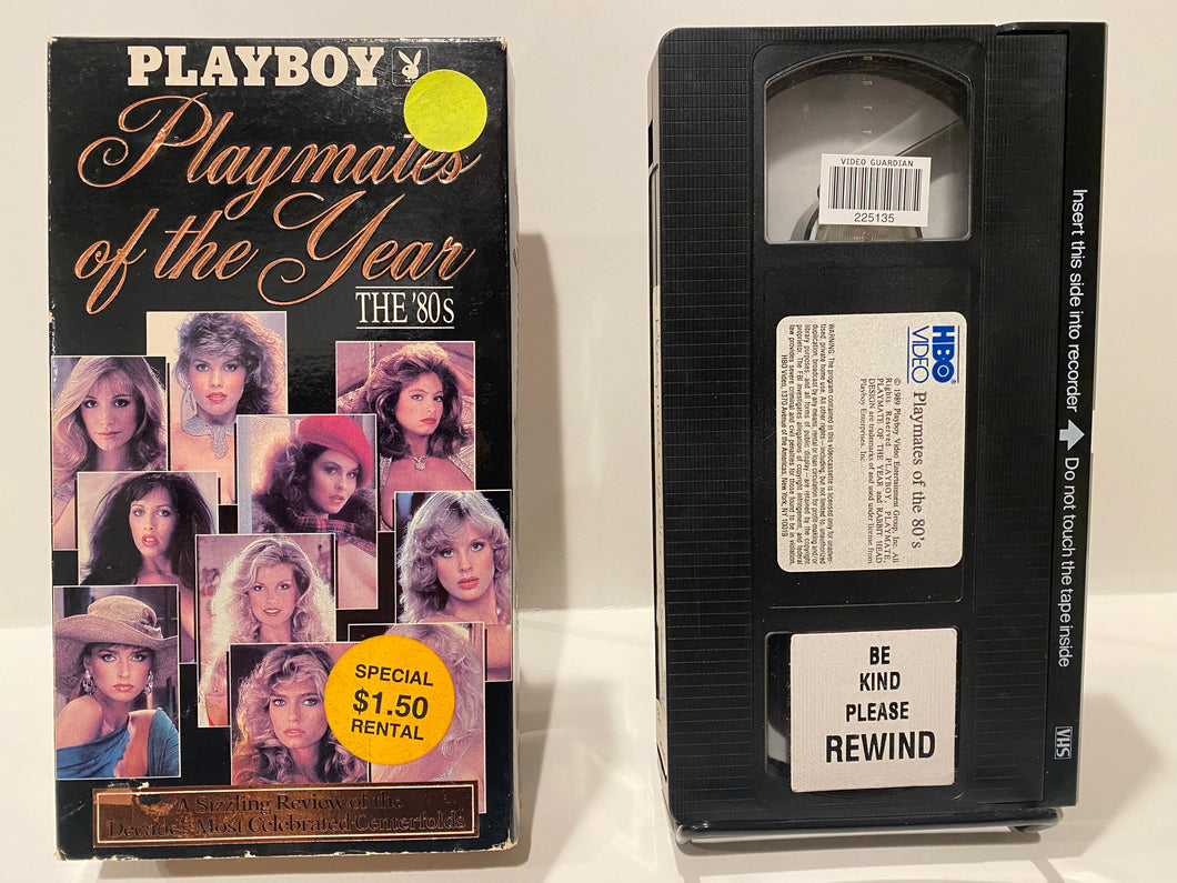 Playboy Playmates of the Year The 80's Small Box/Slipcover VHS