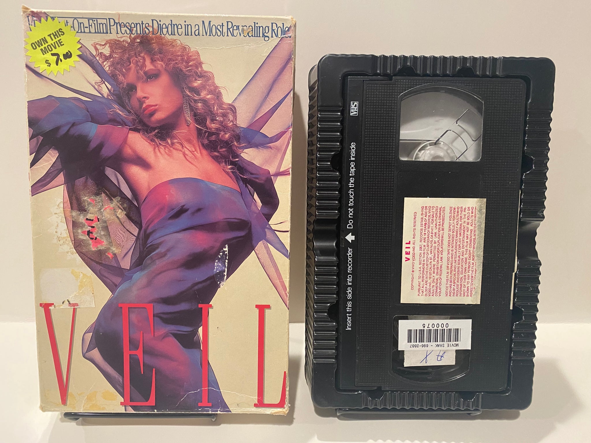 Veil Big Box VHS 1990 XXX Vivid Classic Deidre Holland Rare Hardcore – AFI